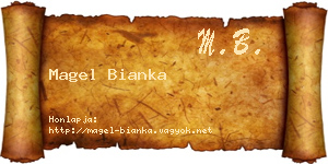 Magel Bianka névjegykártya
